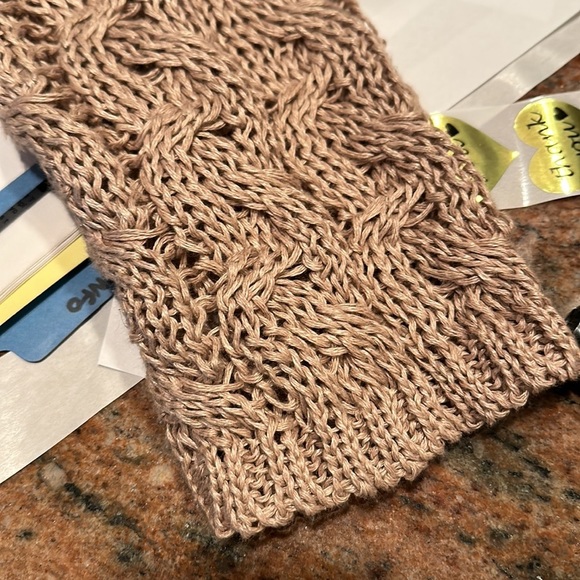 Joseph Abboud taupe linen sweater. EUC L - Picture 11 of 11